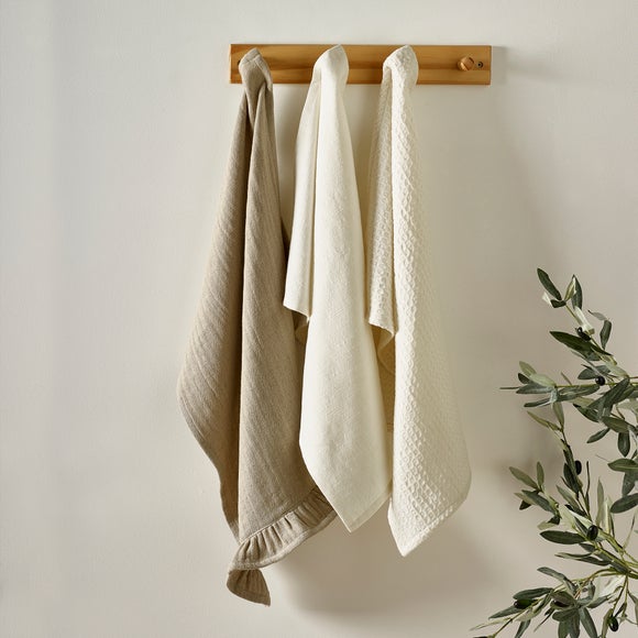 Amalfi Pack of 3 Linen Tea Towels