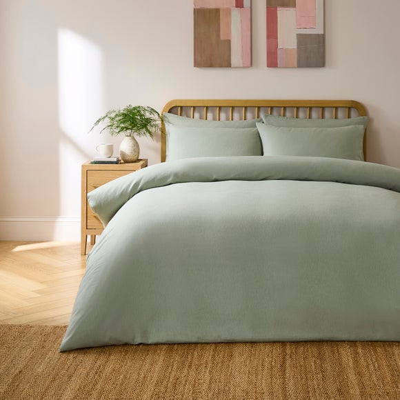 Simply Brushed Cotton Duvet Cover and Pillowcase Set