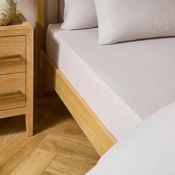Simply Brushed Cotton 28cm Fitted Sheet