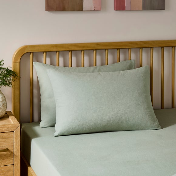 Set Of 2 Simply Brush Cotton Standard Pillowcases