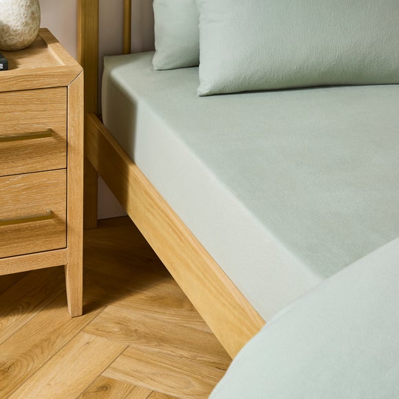 Simply Brushed Cotton 28cm Fitted Sheet