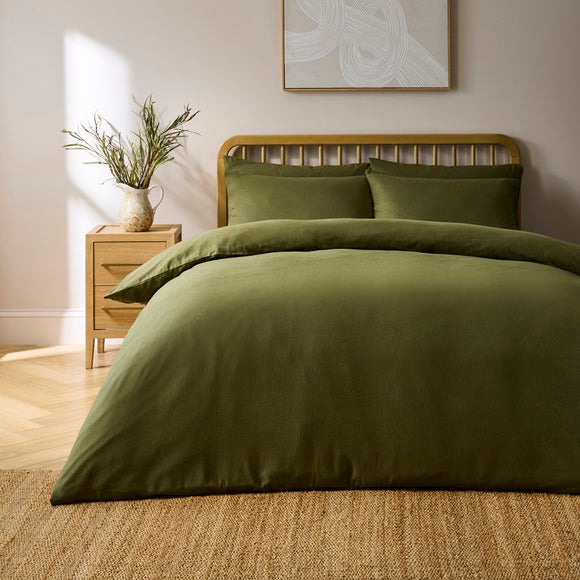 Simply Brushed Cotton Duvet Cover And Pillowcase Set