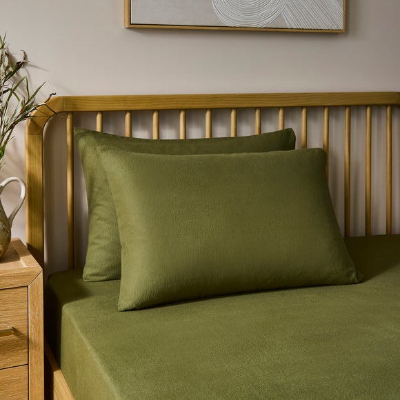 Simply Brushed Cotton Standard Pillowcase Pair