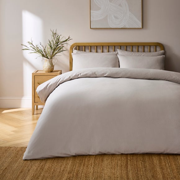 Simply Brushed Cotton Duvet Cover and Pillowcase Set