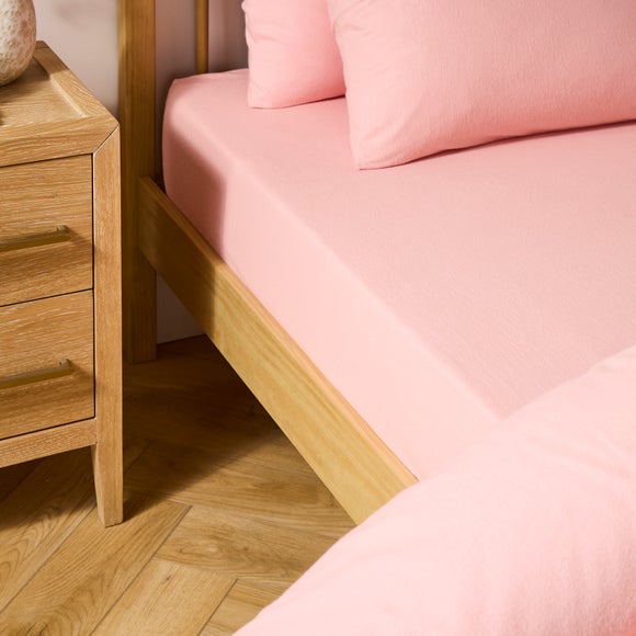 Simply Brushed Cotton 28cm Fitted Sheet
