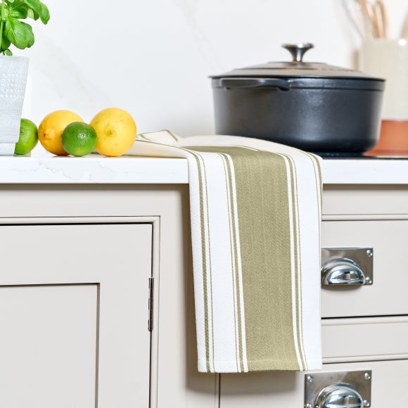 Dexam Set of 2 Love Colour Striped Tea Towels