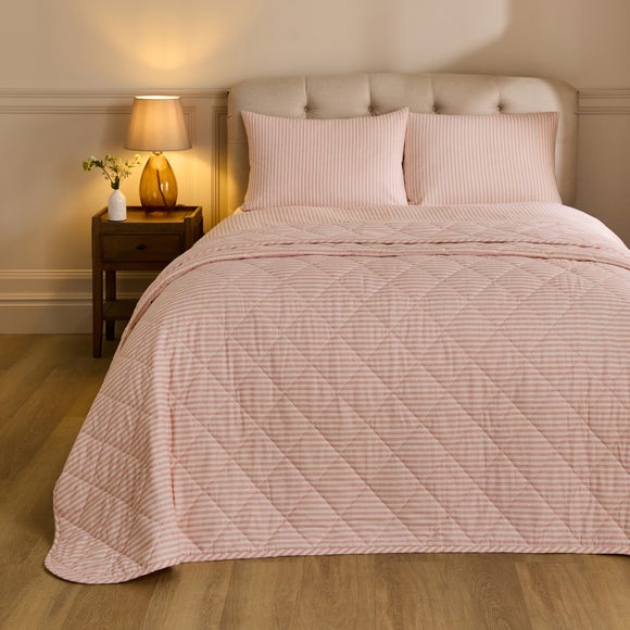 Camille Stripe Brushed Bedspread