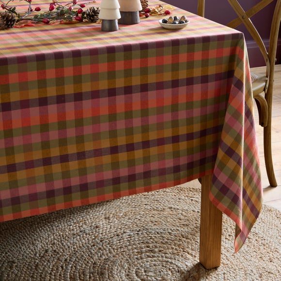 Multicoloured Gingham Tablecloth