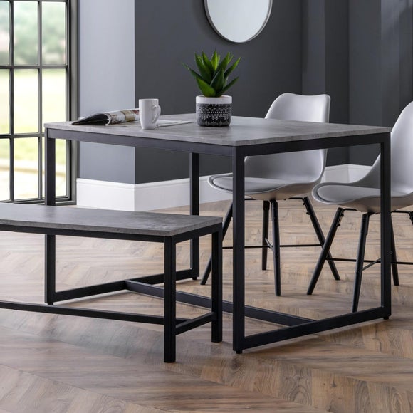 Return - Staten 4 Seater Dining Table, Concrete
