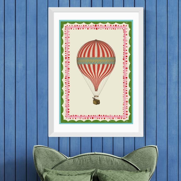 East End Prints Carnival Hot Air Balloon Print