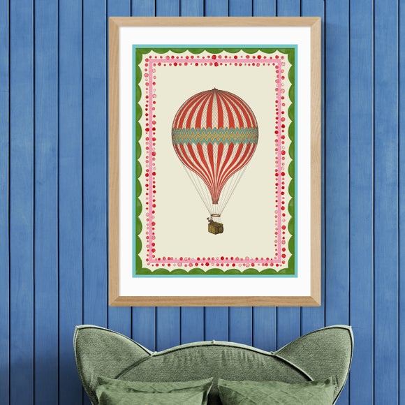 East End Prints Carnival Hot Air Balloon Print