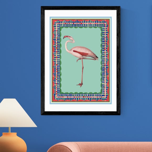 View East End Prints Birdframe Flamingo Print View East End Prints Birdframe Flamingo Print