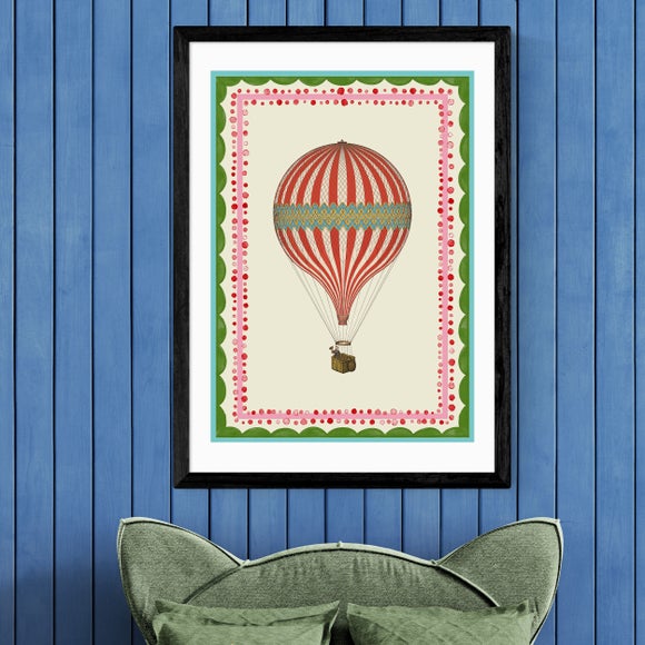 East End Prints Carnival Hot Air Balloon Print