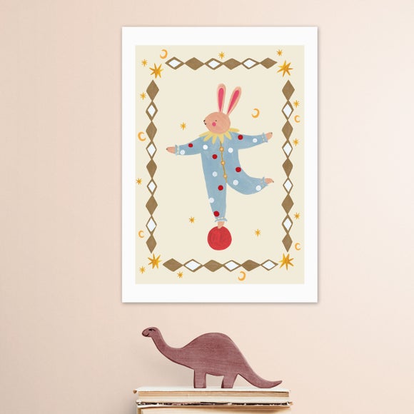 East End Prints Balancing Bunny Print