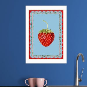 East End Prints Carnival Strawberry Print