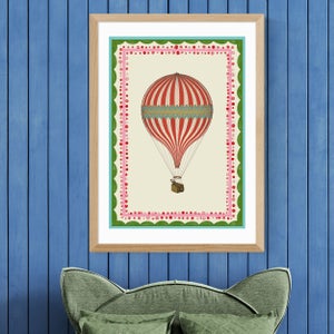 East End Prints Carnival Hot Air Balloon Print