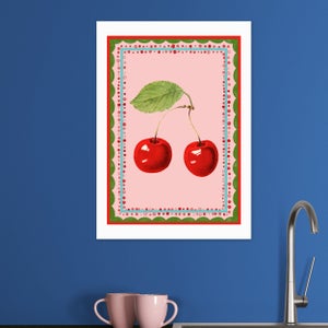 East End Prints Carnival Cherries Print