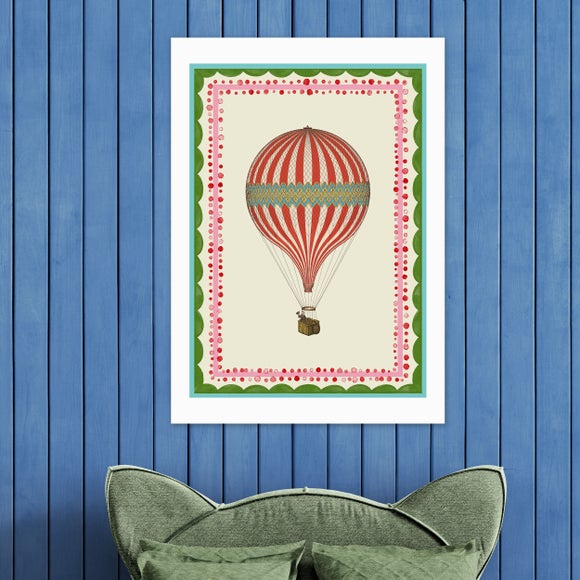 East End Prints Carnival Hot Air Balloon Print