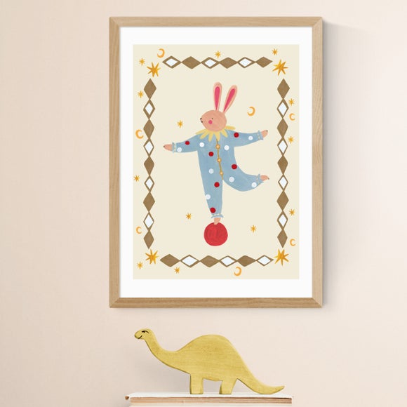 East End Prints Balancing Bunny Print