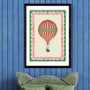East End Prints Carnival Hot Air Balloon Print