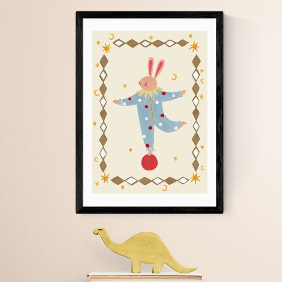 East End Prints Balancing Bunny Print