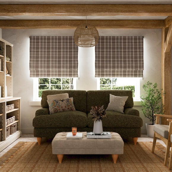 View Belhaven Check Roman Blind