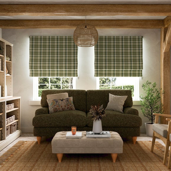 Kenmore Check Roman Blind