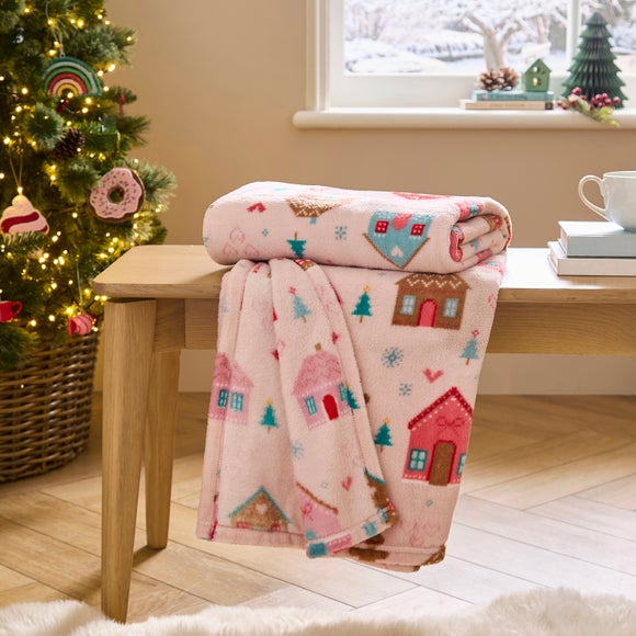 Gingerbread Fleece Throw 130cm x 170cm