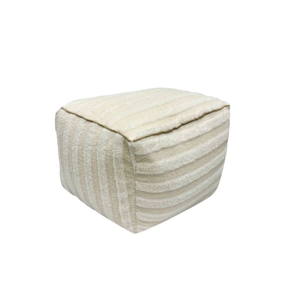 Striped Bean Bag Pouffe