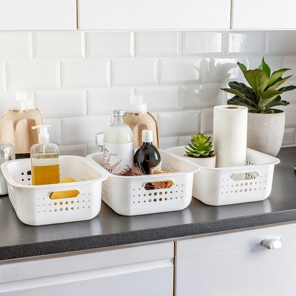 Smartstore Set of 3 No Lid Storage Baskets