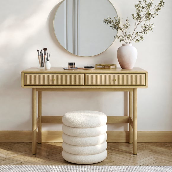 Daphne 2 Drawer Dressing Table, Oak Effect