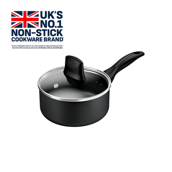View Tefal Titanium Extra 18cm Saucepan View Tefal Titanium Extra 18cm Saucepan