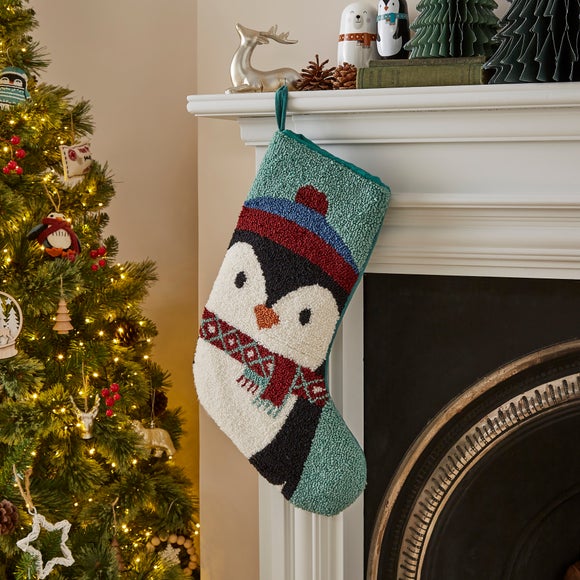 Penguin Needle Punch Stocking