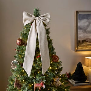 Large Linen Bow