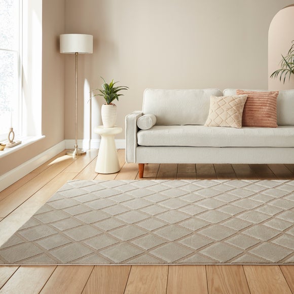 View Catherine Lansfield Cosy Diamond Rug View Catherine Lansfield Cosy Diamond Rug
