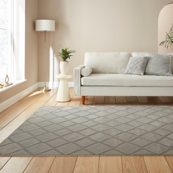 View Catherine Lansfield Cosy Diamond Rug View Catherine Lansfield Cosy Diamond Rug