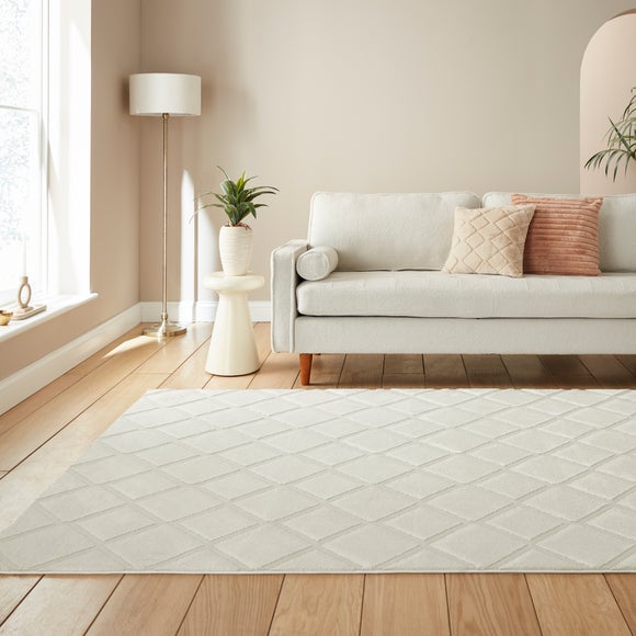 View Catherine Lansfield Cosy Diamond Rug View Catherine Lansfield Cosy Diamond Rug