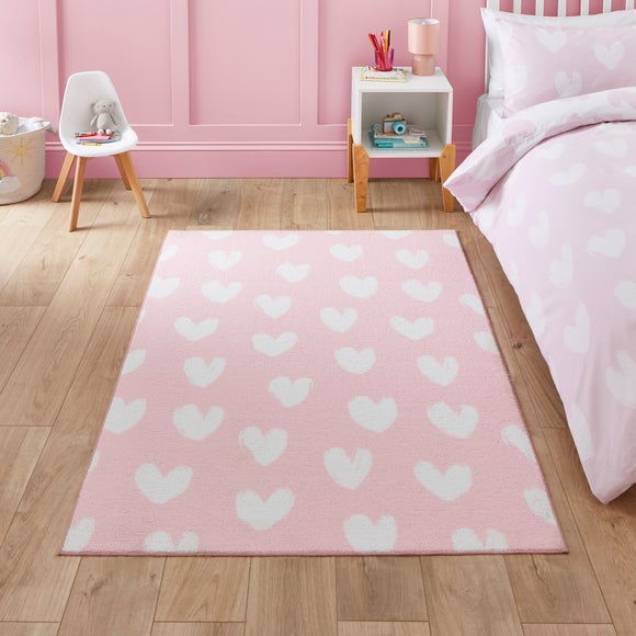 Photo of Catherine Lansfield Kids Hearts Rug Photo of Catherine Lansfield Kids Hearts Rug