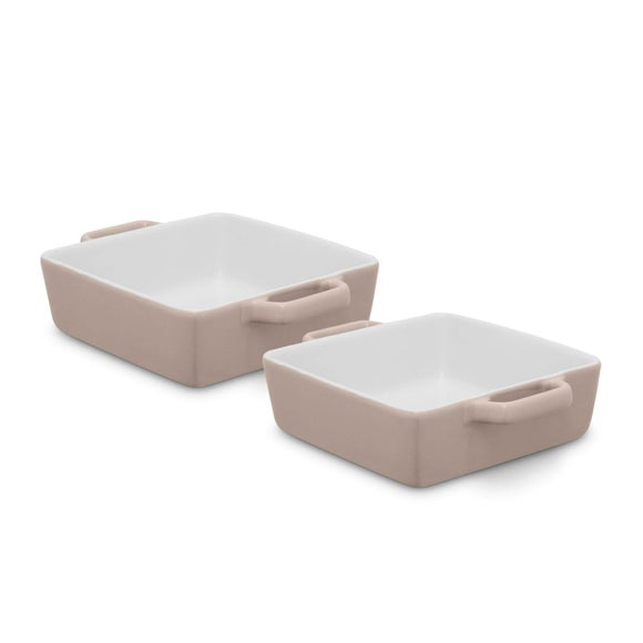 Barbary and Oak Set of 2 Nattura Square Baking Dishes 20.5cm