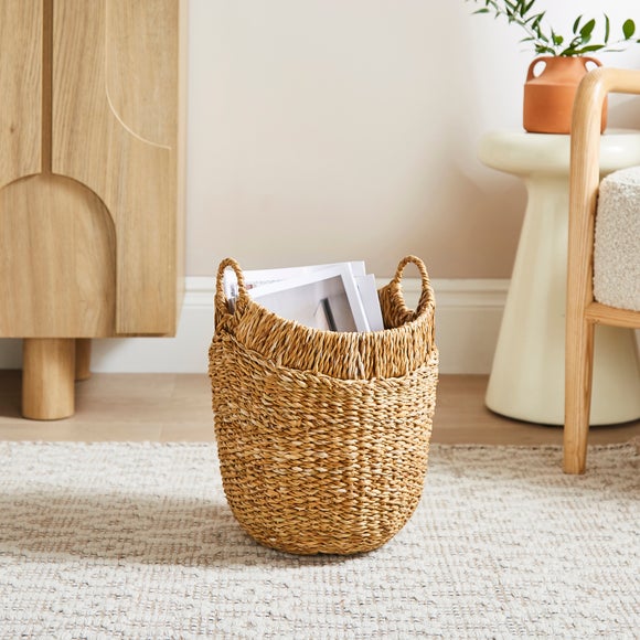 Round Storage Basket with Handles