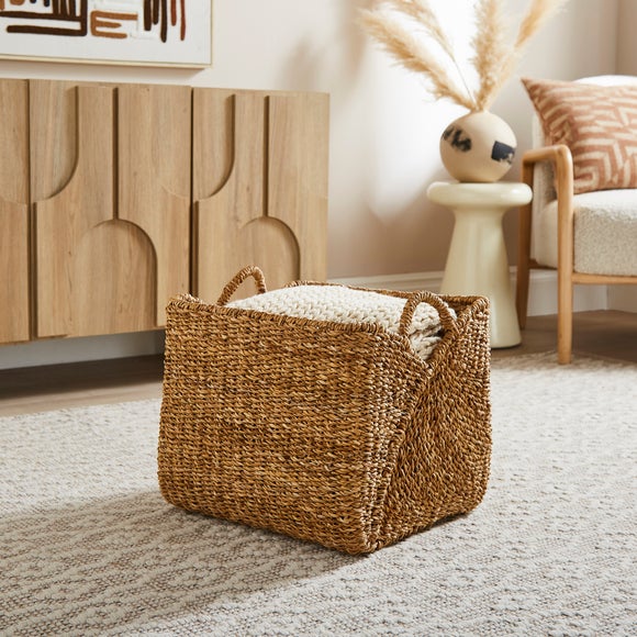 Medium Square Storage Basket with Handles