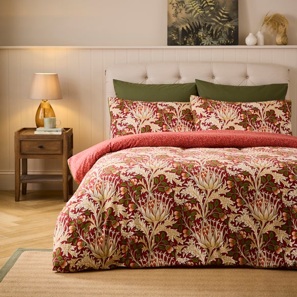 Artichoke 100% Brushed Cotton Duvet Cover & Pillowcase Set