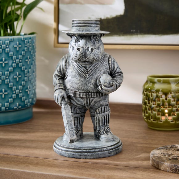 Alan the Sporty Hippo Resin Ornament