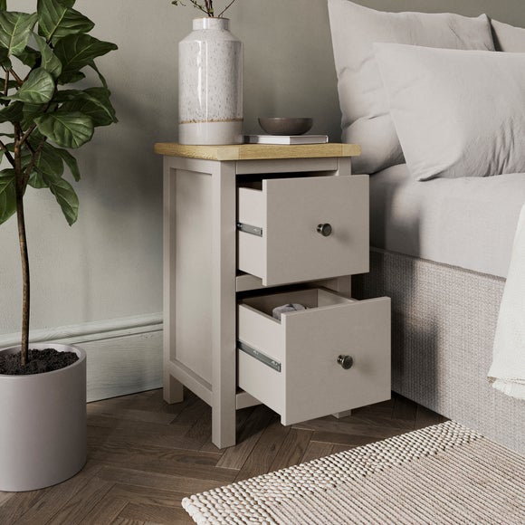 Photo 2 of Olney Slim 2 Drawer Bedside Table