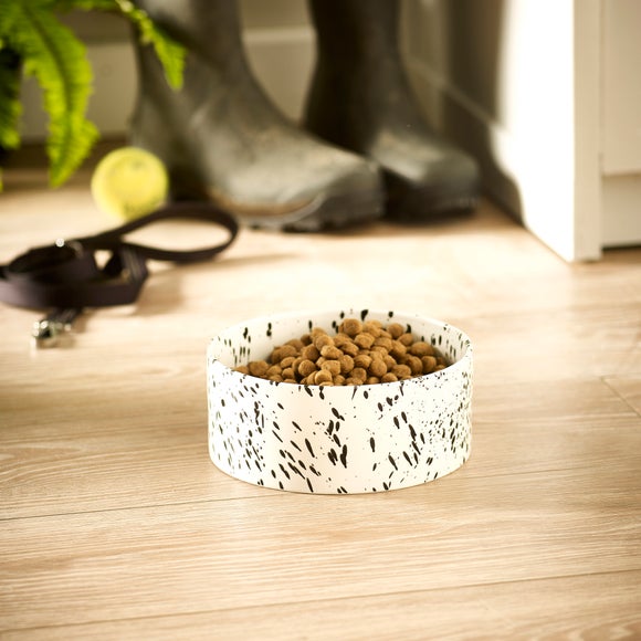 Splatter Stoneware Pet Bowl