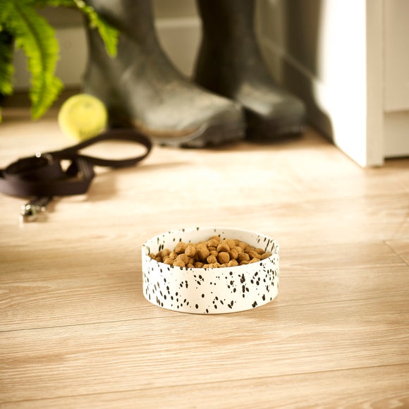 Splatter Stoneware Pet Bowl