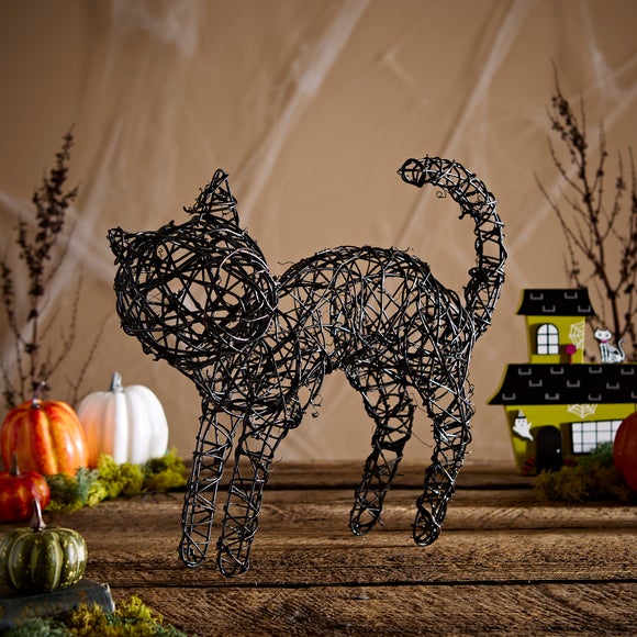 View Black Scared Cat Decoration View Black Scared Cat Decoration