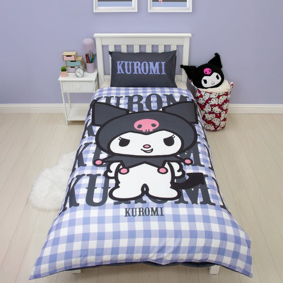 Hello Kitty Rebel Kuromi Quilt Cover and Pillowcase Set