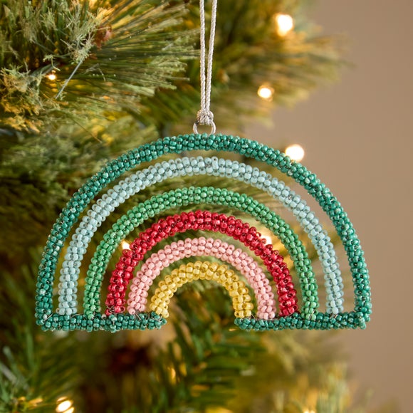 Beaded Rainbow Hanging Decoration