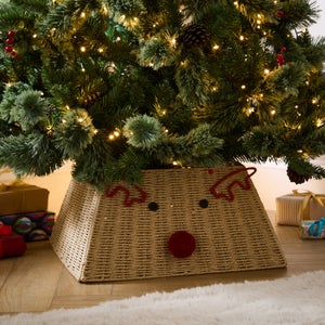 Reindeer Paper Rope Folding Tree Skirt